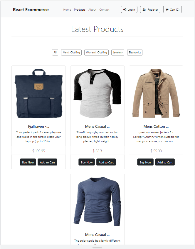 e-commerce web site